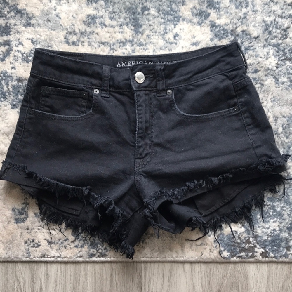 Black high rise festival shorts